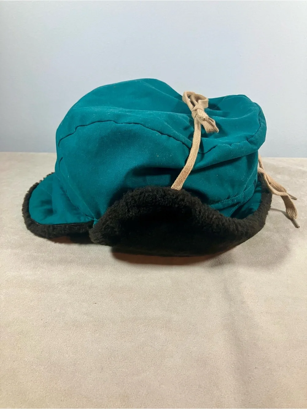 Vintage LL Bean Goose Down Trapper Trooper Hat Ear Flap Made in USA Size Large